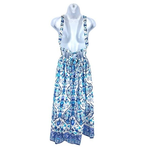 Cara Cara Colomba Floral Maxi Dress Size L NWT – Open Back Cotton Poplin - Picture 6 of 10